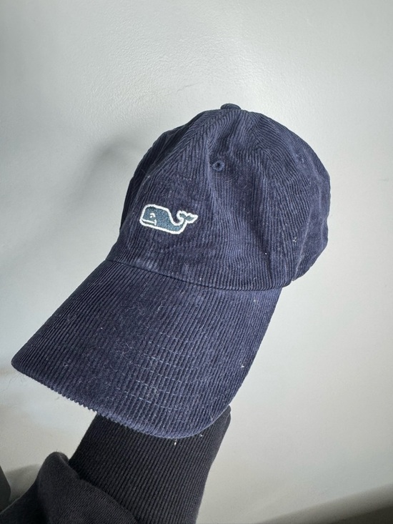 Vineyard Vines Accessories - Vineyard Vines Navy Corduroy Whale Hat with White Embroidery